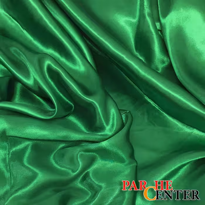 پارچه ته طاقه ساتن سبز متراژ 55 سانتی متر