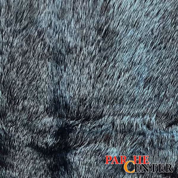 پارچه خز آبی کله غازی مو کوتاه