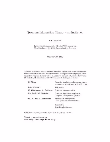 خرید و دانلود نسخه کامل کتاب Quantum information theory - an invitation