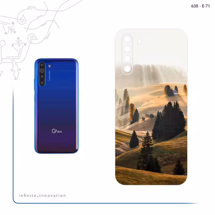 برچسب پوششی ماهوت مدل Foggy Plain مناسب برای گوشی موبایل جی پلاس X10