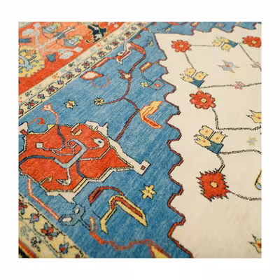 گبه دستبافت شش و نیم متری طرح قشقایی کد 564523r