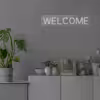 چراغ دیواری نئون دیزاین طرح Welcome_WHT