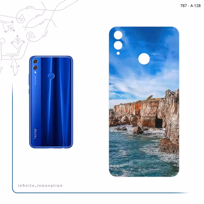 برچسب پوششی ماهوت مدل Rock Mountain مناسب برای گوشی موبایل آنر 8X