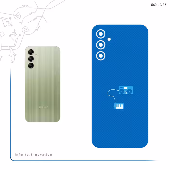 برچسب پوششی ماهوت مدل Minimal DJ Icon مناسب برای گوشی موبایل سامسونگ Galaxy A14