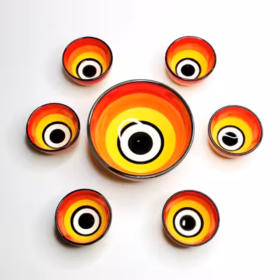 مجموعه ظروف هفت سین 7 پارچه مدل Ch7