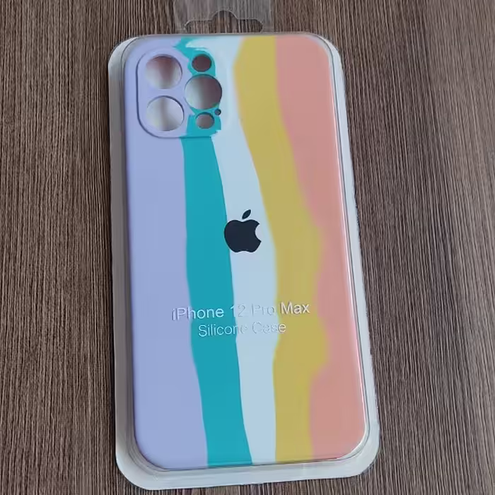 کاور مدل رنگین کمانی مناسب برای گوشی موبایل اپل iphone12 pro max