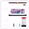 برچسب پوششی ماهوت مدل Purple-Flower مناسب برای تبلت سونی Xperia Z2 Tablet LTE 2014