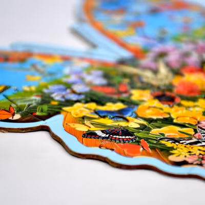 پازل 40 تکه کینگ مدل فانتزی طرح پروانه