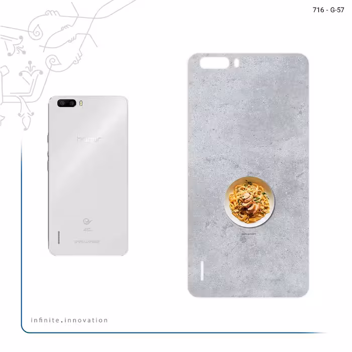 برچسب پوششی ماهوت مدل Pasta مناسب برای گوشی موبایل آنر 6 Plus