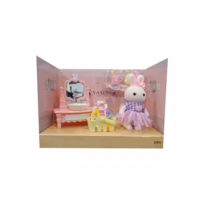 اسباب بازی خانه عروسکی مدل خرگوش طرح سرویس حمام کد 22