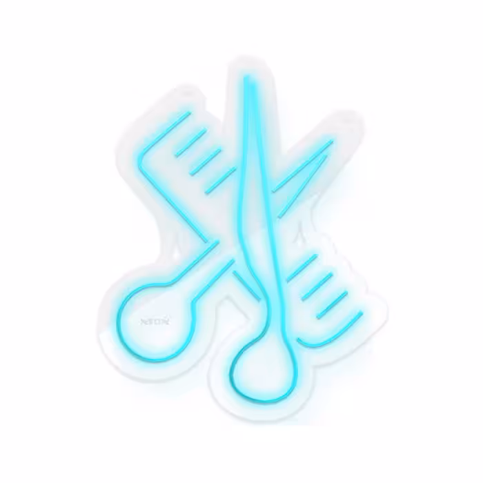 چراغ دیواری نئون دیزاین طرح Barber_TBL