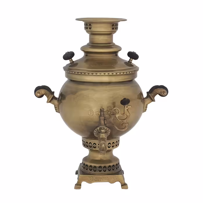 سماور زغالی عبدی مدل کلاسیک گنجایش 5 لیتر