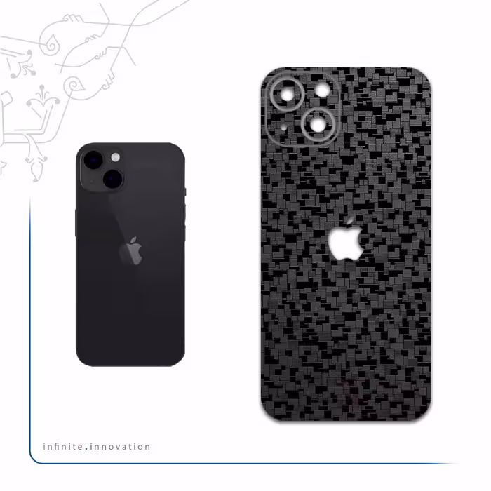 برچسب پوششی ماهوت مدل Black-Silicon مناسب برای گوشی موبایل اپل iPhone 13