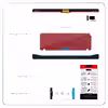 برچسب پوششی ماهوت مدل Red-Leather مناسب برای تبلت سامسونگ Galaxy Tab S2 9.7 2015 T810