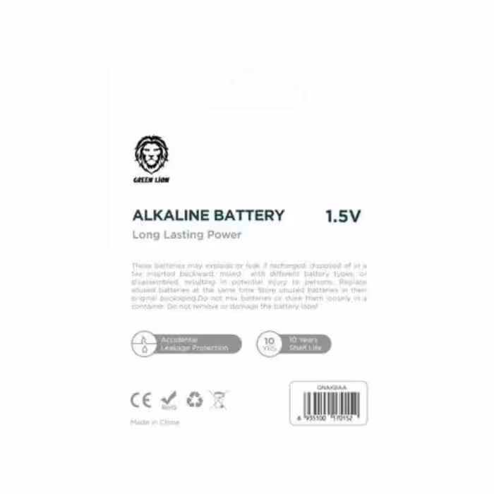 باتری نیم قلمی گرین لاین مدل MiniNCharge بسته چهار عددی