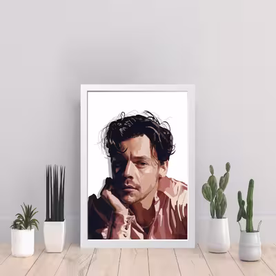تابلو مدل هری استایلز Harry Styles کد S0648-w