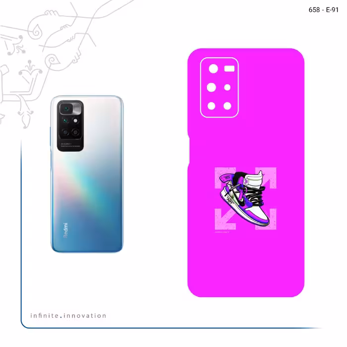 برچسب پوششی ماهوت مدل Nike Air Sneaker Digital Art مناسب برای گوشی موبایل شیائومی Redmi Note 11 4G