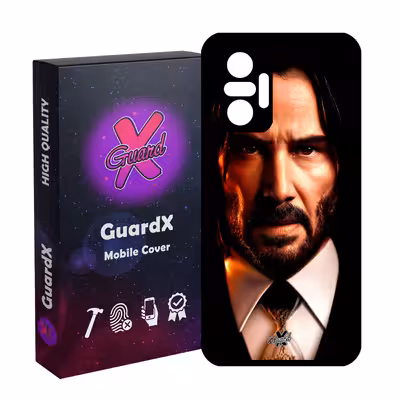 کاور گارد ایکس طرح جان ویک مدل Glass10573 مناسب برای گوشی موبایل شیائومی Redmi Note 10 Pro/Note 10 Pro Max