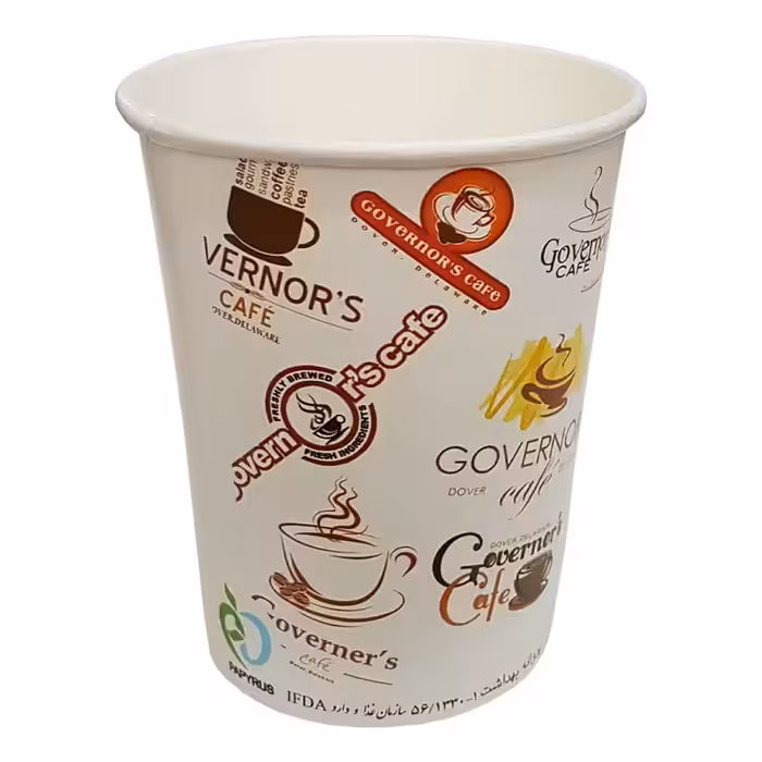 لیوان یکبار مصرف کاغذی مدل پارس بسته 500 عددی