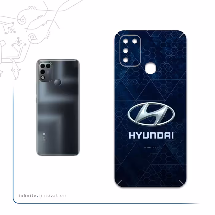 برچسب پوششی ماهوت مدل Hyundai-Logo مناسب برای گوشی موبایل اینفینیکس Hot 11 Play