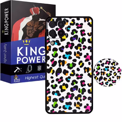 کاور کینگ پاور مدل KHAL 21 مناسب برای گوشی موبایل سامسونگ Galaxy A22 4G به همراه پایه نگهدارنده