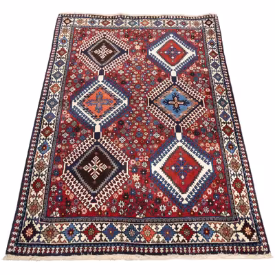 فرش قدیمی دستباف یلمه ذرع و نیم سی پرشیا کد 705148