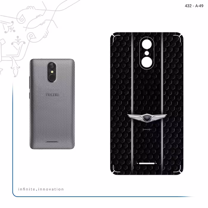 برچسب پوششی ماهوت مدل Genesis مناسب برای گوشی موبایل تکنو WX3F LTE