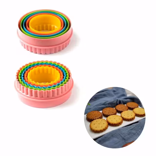 ست کاتر گرد دوطرفه 6 عددی