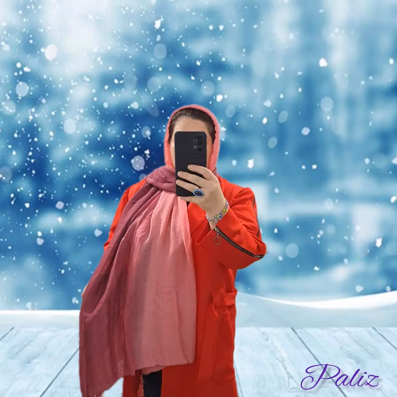 شال  طیفی جنس نخی دارای رنگبندی مناسب چهار فصل کد 107