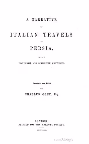 خرید و دانلود نسخه کامل کتاب A Narrative of Italian Travels in Persia in the fifteenth and sixteenth centuries