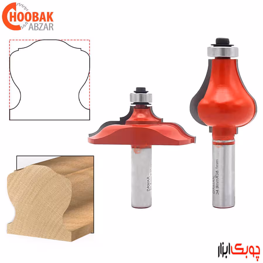 ست تیغ دستگیره راه پله چوبی دامار