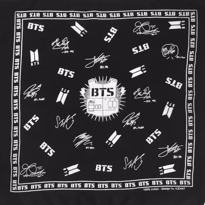 دستمال سر نخی و شیک دخترانه و پسرانه طرح BTS