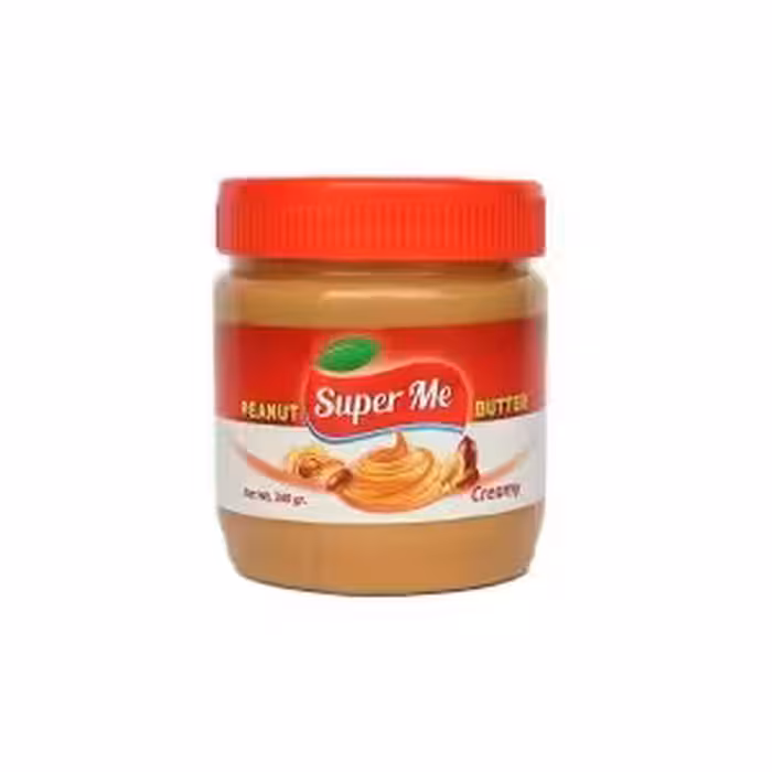 کره بادام زمینی کرمی سوپر می Super Me وزن 340 گرم