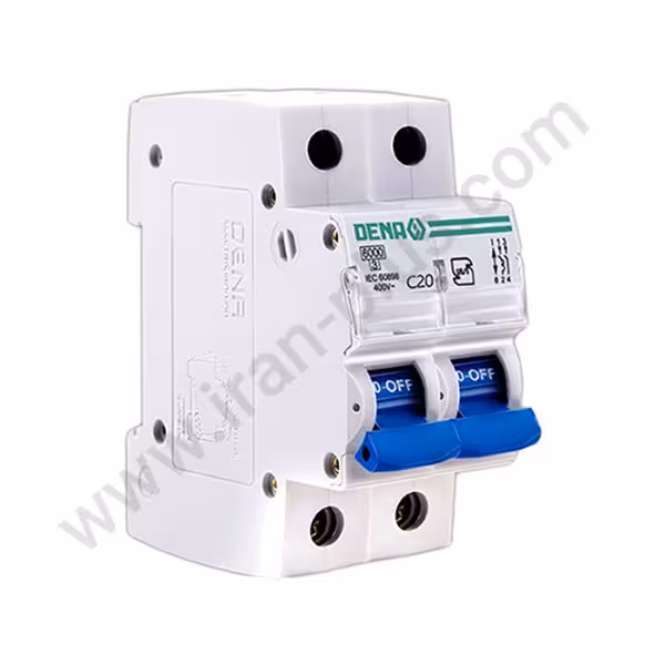 فیوز مینیاتوری دوپل 20 آمپر دناالکتریک مدل C20-6KA