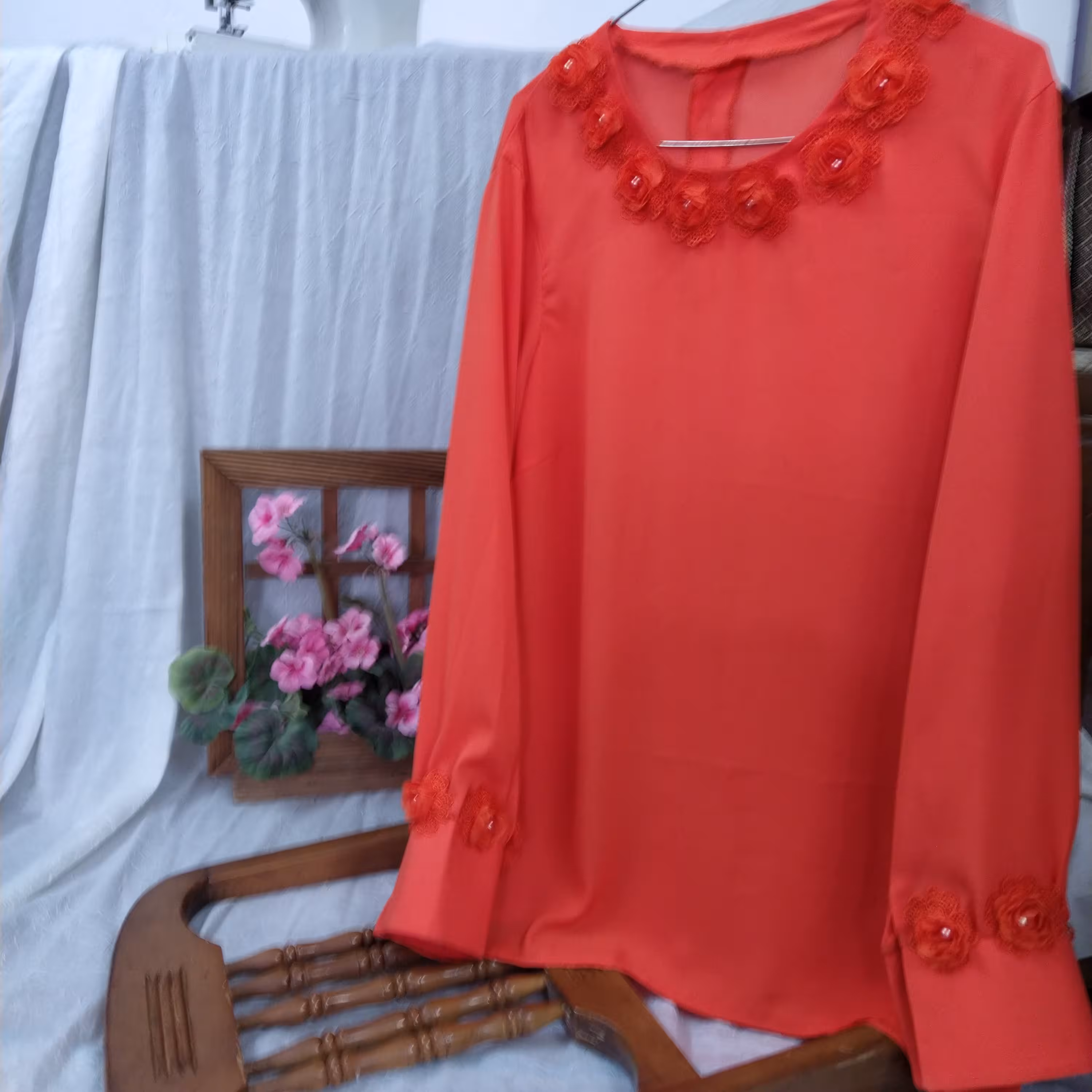 شومیز حریر مناسب ساز 4446