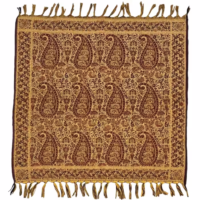 رومیزی عسلی طرح ترمه دارباف کد TZAR3