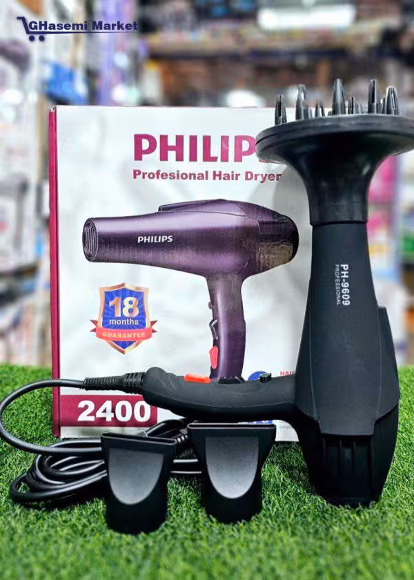 سشوار سالنی فوق حرفه ای فیلیپس هلندی مدل 9609