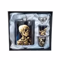 ست قمقمه کتابی دو لیوانه طرح اسکلتی