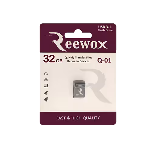 فلش مموری USB 3.2 ریووکس مدل Q01 ظرفیت 32 گیگابایت رنگ طوسی