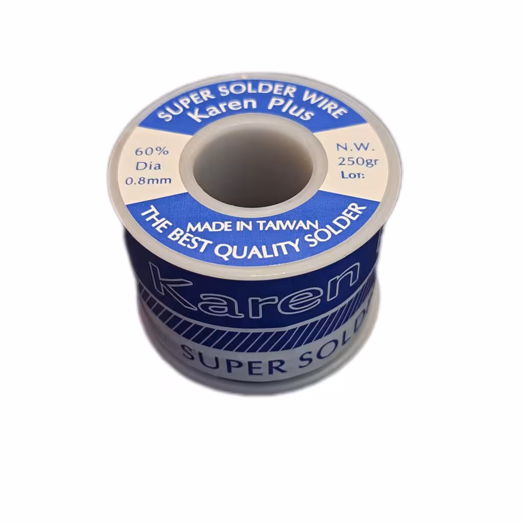 سیم لحیم کارن پلاس 250 گرم Karen Plus 250g 08mm (اصل تایوان)