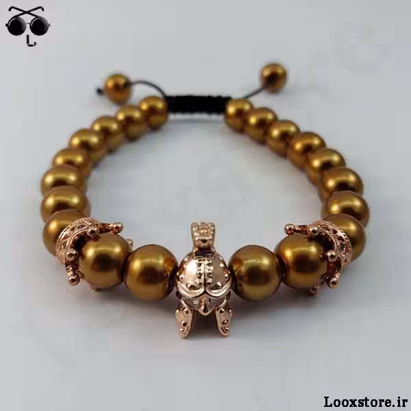 دستبند جذاب رزگلد کلاه خود و تاج سواروسکی