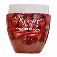 ژل اسکراب روشن‌کننده و آبرسان صورت و بدن اکستریم Xtreme مدل توت فرنگی حجم 500ml