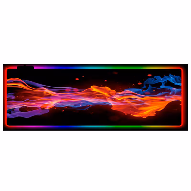 موس پد گیمینگ طرح آتشین با ابعاد 80 در 30 سانتی متر
