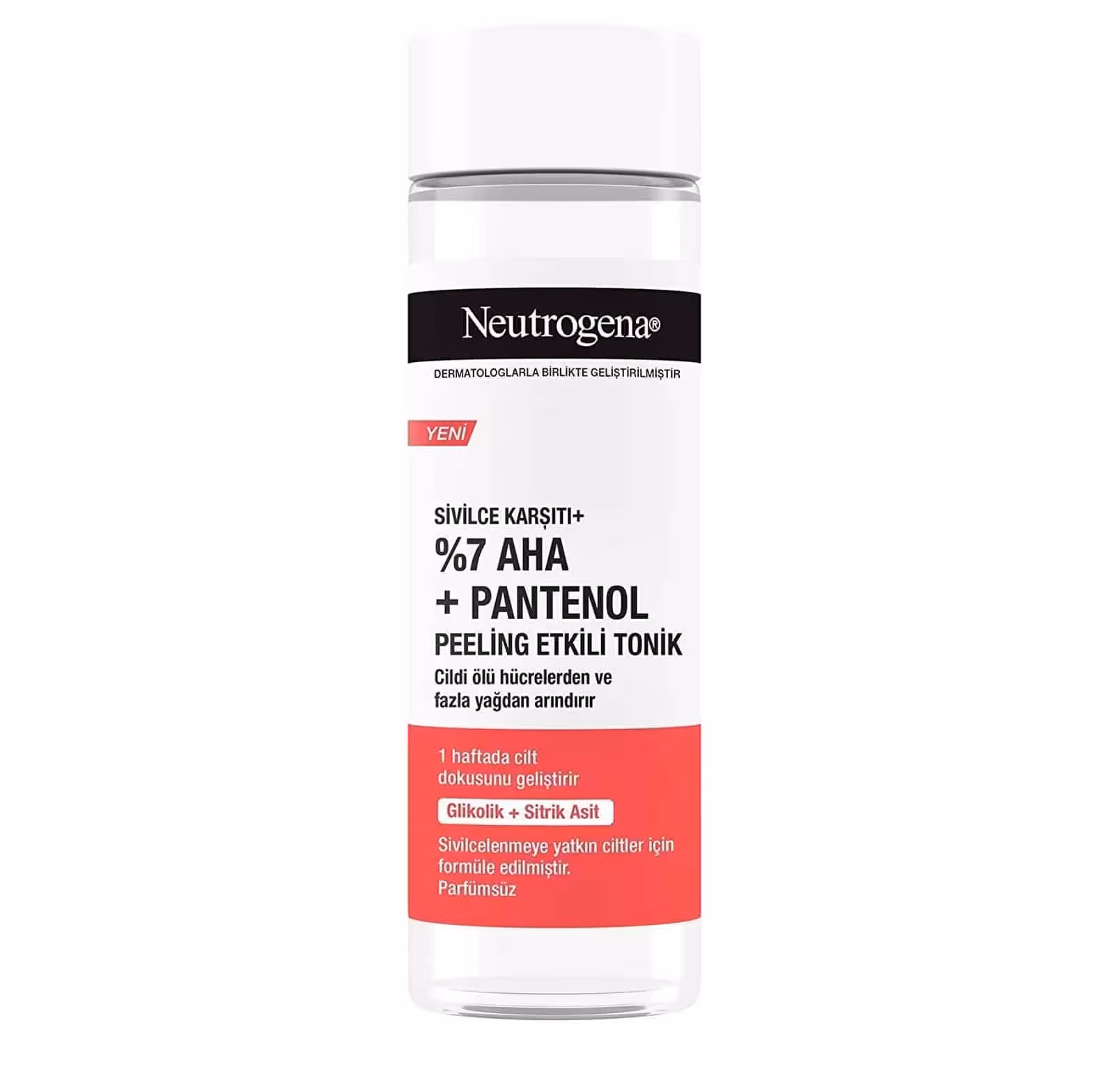 تونر لایه بردار نوتروژینا حاوی AHA7%وپانتنول125میلNeutrogena PEELING ETKILI TONIK