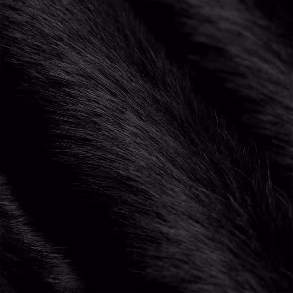 پارچه ته طاقه خز مشکی ابعاد 85*35 سانتی متر