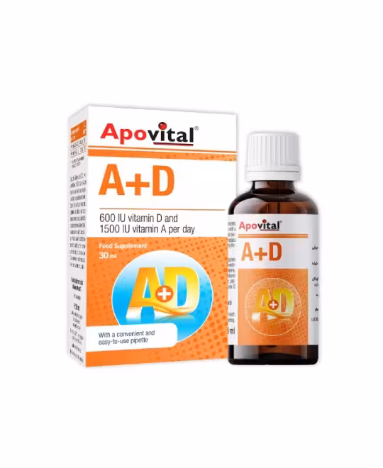 قطره ویتامین آ د آپوویتال 30 میلی لیتر