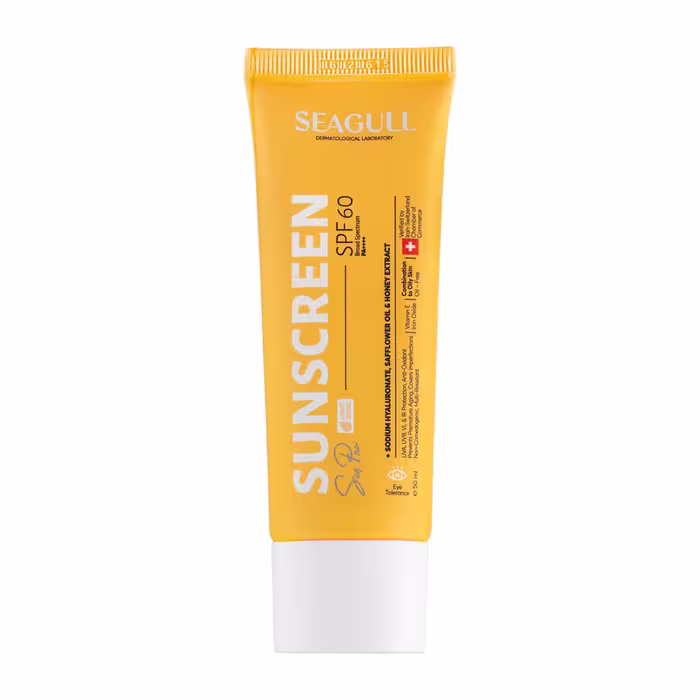 کرم ضد آفتاب رنگی سی گل با SPF60 فاقد چربی حجم 50 میلی لیتر