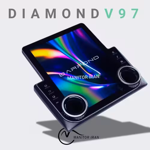 مانیتور پراید 131 برند دایموند تسلایی 6 128 اپل کارپلی مدل V97 همراه با قاب