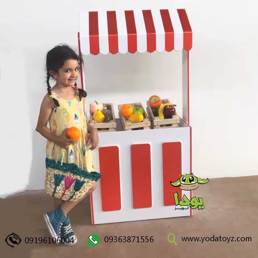 دکه میوه فروشی چوبی اسباب بازی