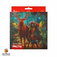 مداد رنگی 72 رنگ جعبه مقوایی فکتیس (FACTIS)